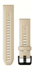 cinturino in silicone Garmin 20mm (per Garmin Fenix 8/7S/6S (43mm), ecc.), beige, QuickFit, 010-13102-08
