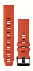 cinturino in silicone Garmin 22mm (per Garmin Fenix 8/7/6 (47mm), Epix 2 ecc.), rosso V3, QuickFit, 010-13111-04