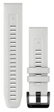 Cinturino in silicone Garmin 22mm (per Garmin Fenix 8/7/6 (47mm), Epix 2 ecc.), bianco V1, QuickFit, 010-13123-00