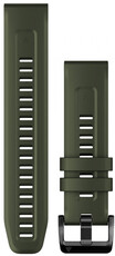 Cinturino in silicone Garmin 22mm (per Garmin Fenix 8/7/6 (47mm), Epix 2 ecc.), verde V1, QuickFit, 010-13111-03