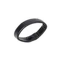 Passante nero in pelle per orologi