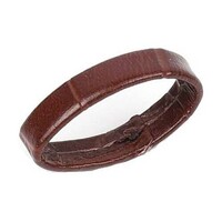Cinturino marrone in pelle per orologi 