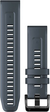 Cinturino in silicone Garmin 22mm (per Garmin Fenix 8/7/6 (47mm), Epix 2 ecc.), blu V2, QuickFit, 010-13111-05