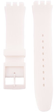 Cinturino unisex in silicone bianco per orologi Swatch