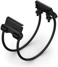 Cinturino in silicone Garmin 26mm Bungee Mount (per Garmin Fenix 8/7X/6X (51mm), Tactix ecc.), nero, QuickFit, 010-13249-02