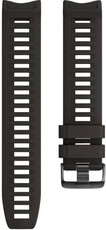 Cinturino per Garmin Instinct, in silicone, nero, fibbia nera