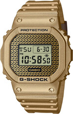Casio G-Shock Original DWE-5600HG-1ER Carbon Core Guard Gold Chain (+ lunetta e cinturini di ricambio)