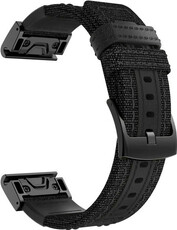 Cinturino in nylon Ricardo 26mm (pro Garmin Fenix 8/7X/6X (51mm), Tactix aj.), nero, QuickFit
