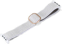 Cinturino per Apple Watch, in nylon, bianco, Rose gold fibbia (casse da 38/40/41mm)