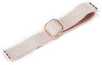 Cinturino per Apple Watch, in nylon, rosa, Rose gold fibbia (casse da 42/44/45mm)