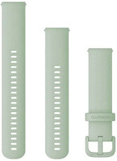 Cinturino in silicone Garmin 20mm (per Venu, Venu Sq, Venu 2 plus ecc.), verde, Quick Release, + parte allungata, 010-12924-82