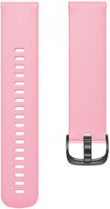 Cinturino Quick Release 20mm, in silicone, rosa, fibbia nera (Garmin Venu, Venu Sq, Venu 2 plus, ecc.)