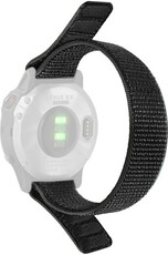 Cinturino loop 20mm, in nylon, nero (Garmin Fenix 7S/6S/5S ecc.)