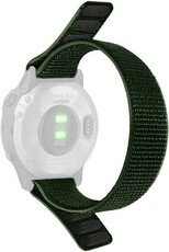 Cinturino loop 22mm, in nylon, verde (Garmin Fenix 7/6/5 ecc.)