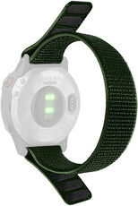 Cinturino loop 26mm, in nylon, verde (Garmin Fenix 7X/6X/5X ecc.)