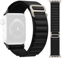 Cinturino per Apple Watch, in tessuto, nero (per casse da 42/44/45/49mm)