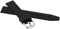 Cinturino in silicone per bambini, nero, fibbia argento