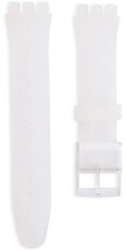 Cinturino unisex in silicone semitrasparente per orologi Swatch 19mm