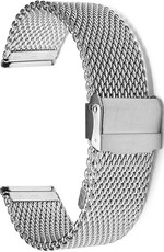 Bracciale in acciaio argentato Ricardo Milano, con chiusura di sicurezza