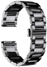 Bracciale in acciaio nero Ricardo Siena, chiusura a farfalla (+ strumento per accorciamento)