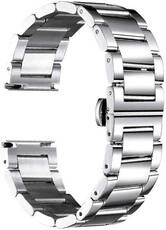 Bracciale argento in acciaio Ricardo Siena, chiusura a farfalla (+ strumento per accorciamento)