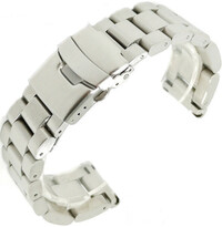 Bracciale argento in acciaio Ricardo Vacone, chiusura pieghevole (+ strumento per accorciamento)
