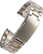 Bracciale in acciaio inossidabile Ricardo Benevento, bicolore