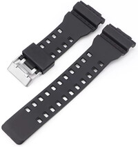 Cinturino di plastica Ricardo 16mm (pro Casio G-Shock GA-100, GA-110, GD-120, GLS-100), nero V1
