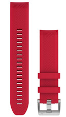 Cinturino in silicone Garmin 22mm (per Garmin Fenix 8/7/6 (47mm), Epix 2 ecc.), rosso V4, QuickFit, 010-12738-17