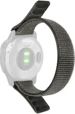 Cinturino loop 22mm, in nylon, grigio (Garmin Fenix 7/6/5 ecc.)