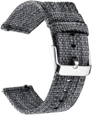 Cinturino Quick Release 22mm, in nylon, nero, fibbia in acciaio (Garmin Venu 3, Forerunner 265, Vívoactive 4, ecc.)