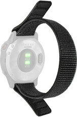 Cinturino loop 26mm, in nylon, nero (Garmin Fenix 7X/6X/5X ecc.)