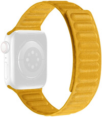 Cinturino in tessuto Ricardo (pro Apple Watch 42/44/45/49mm), giallo, magnetico