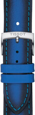 Cinturino in pelle Tissot T852.046.840 20mm, blu, Quick Release