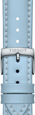 Cinturino in pelle Tissot T852.048.148 18mm, blu, Quick Release