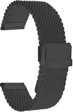 Bracciale nero in acciaio Ricardo Milano, con chiusura di sicurezza