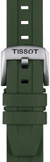 Cinturino in gomma Tissot T852.049.054 20mm, verde, Quick Release