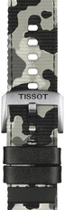 Cinturino in tessuto Tissot T852.046.771 22mm, šedý/maskáčový, Quick Release