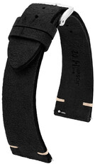 Cinturino in pelle Hirsch Serro L 05564050-2, nero, pelle di antilope, Edizione limitata