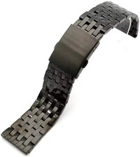 Bracciale in acciaio inossidabile Ricardo Marino, nero