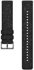 Cinturino in silicone Polar 20mm con cristalli, nero, taglia S/M, Quick Release