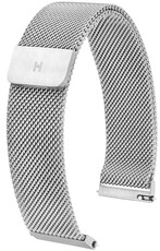 Bracciale in acciaio Hirsch Milanaise L 30161434-2, argento, magnetico