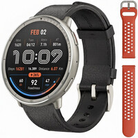 Amazfit Active 2 Premium (Round) Black Leather (+cinturino di ricambio)