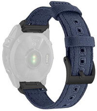 Cinturino in nylon Ricardo 22mm (pro Garmin Fenix 8/7/6 (47mm), Epix 2 aj.), blu V3, QuickFit