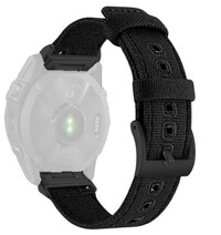 Cinturino in nylon Ricardo 26mm (pro Garmin Fenix 8/7X/6X (51mm), Tactix aj.), nero V4, QuickFit