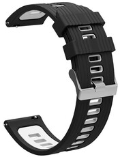 Cinturino in silicone Ricardo 22mm (per Garmin Venu 3, Forerunner 265, Vívoactive 4 ecc.), nero V3, Quick Release