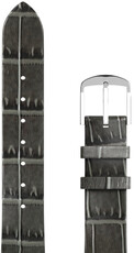 Cinturino in pelle JVD RBR14C819-LEA-V14 16mm, grigio