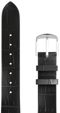 Cinturino in pelle JVD RBR14C819-LEA-V9 16mm, nero