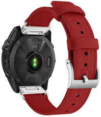Cinturino in nylon Ricardo 22 mm (per Garmin Fenix 8/7/6 (47 mm), Epix 2 ecc.), rosso, QuickFit