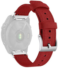 Cinturino in nylon Ricardo 22mm (pro Garmin Fenix 8/7/6 (47mm), Epix 2 aj.), rosso, QuickFit